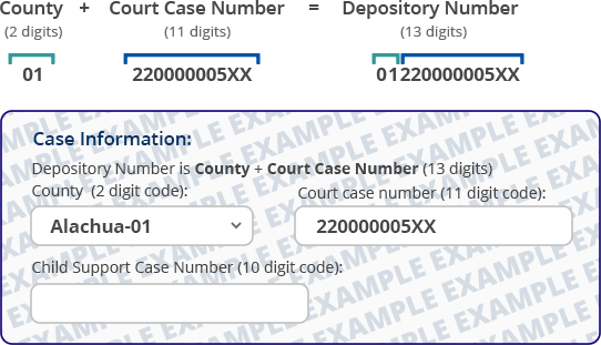 Depository number information