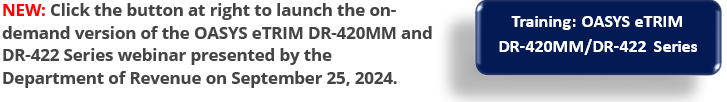 OASYS eTRIM DR420MM and DR422 for Taxing Authorities